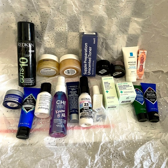 19-Piece Luxury Beauty Bundle! Ouai, DIME Dr Perricone, Benefit, Redken & More! - Picture 1 of 6